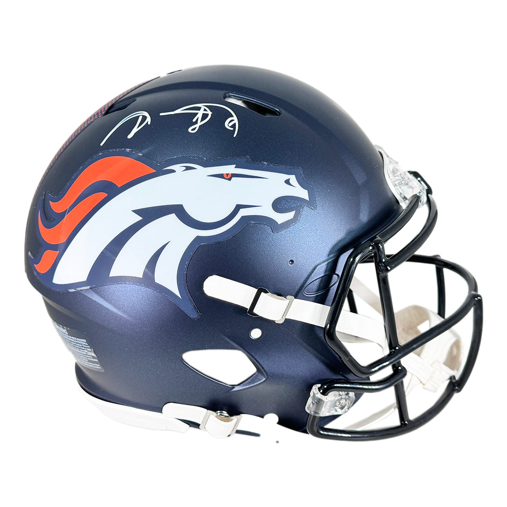 Shannon Sharpe Signed Denver Broncos Authentic 2024 Speed Full-Size Football Helmet (JSA)