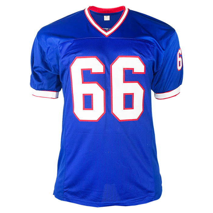 Billy Shaw Signed HOF 99 Inscription Buffalo Blue Football Jersey (Beckett)