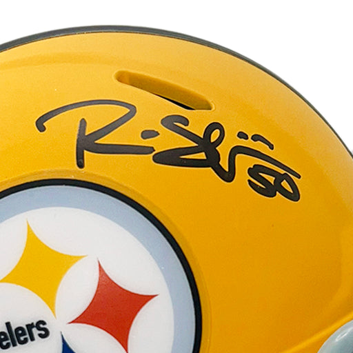 Ryan Shazier Signed Pittsburgh Steelers Gold Speed Mini Football Helmet (JSA)