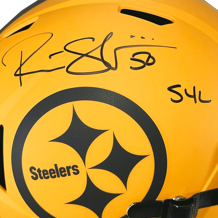 Ryan Shazier Signed S4L Inscriptions Pittsburgh Steelers Rave Full-Size Replica Football Helmet (JSA)