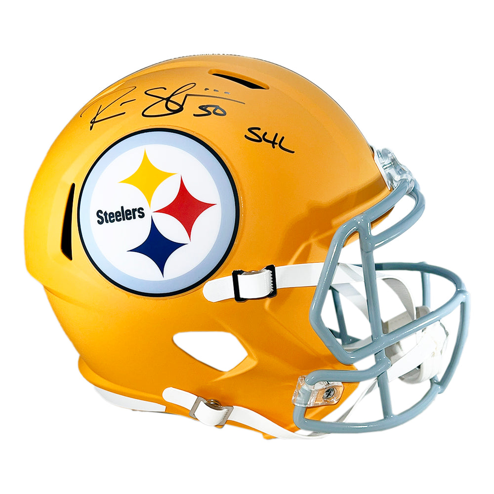 Ryan Shazier Signed S4L Inscriptions Pittsburgh Steelers Alt 2025 Speed Full-Size Replica Football Helmet (JSA)