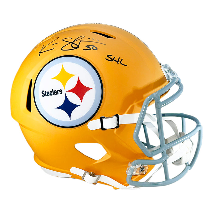 Ryan Shazier Signed S4L Inscriptions Pittsburgh Steelers Alt 2025 Speed Full-Size Replica Football Helmet (JSA)
