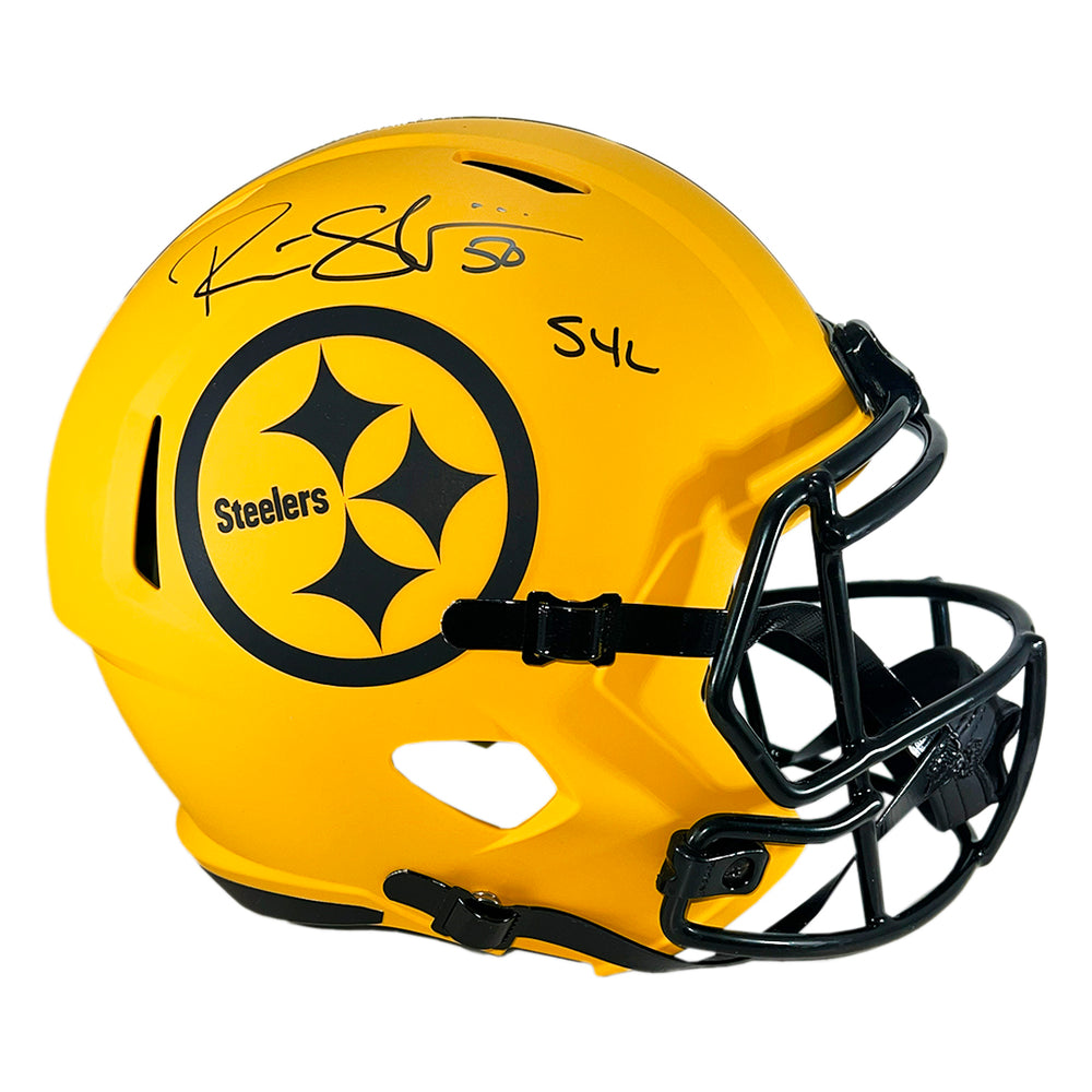Ryan Shazier Signed S4L Inscriptions Pittsburgh Steelers Rave Full-Size Replica Football Helmet (JSA)