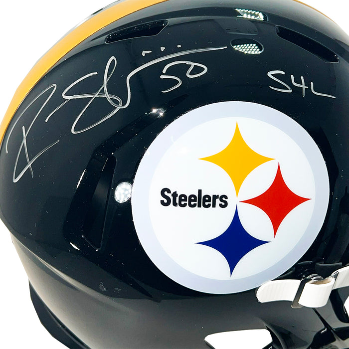 Ryan Shazier Signed S4L Inscriptions Pittsburgh Steelers Speed Full-Size Replica Football Helmet (JSA)