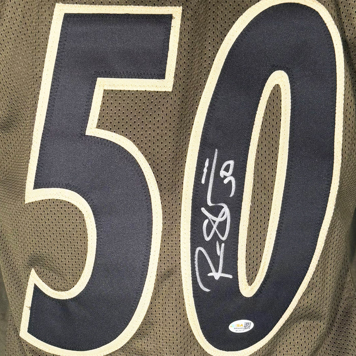 Ryan Shazier Signed Pittsburgh Salute to Service Football Jersey (JSA)