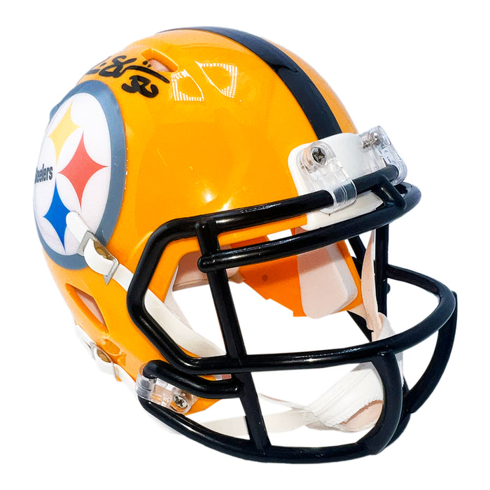 Ryan Shazier Signed Pittsburgh Steelers Gold Speed Mini Football Helmet (JSA)