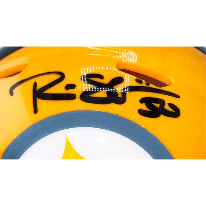 Ryan Shazier Signed Pittsburgh Steelers Gold Speed Mini Football Helmet (JSA)