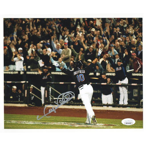 Gary Sheffield Signed New York Pose 2-1 Baseball 8x10 Photo (JSA)