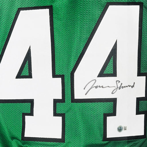 Jamien Sherwood Signed New York Green Football Jersey (Beckett)