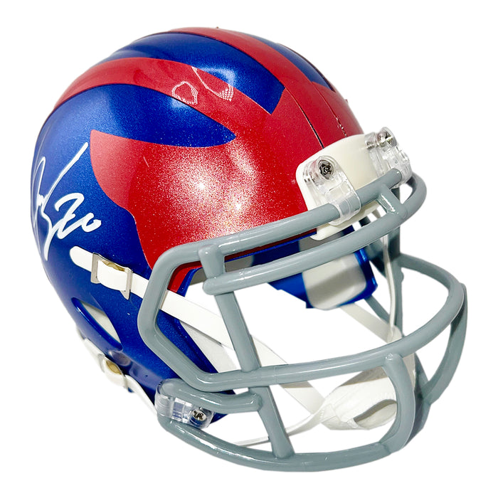 Jeremy Shockey Signed New York Giants Alt 2024 Mini Football Helmet (Beckett)
