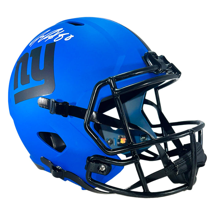 Jeremy Shockey Signed New York Giants Rave Full-Size Replica Football Helmet (Beckett)