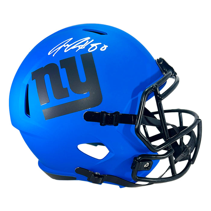 Jeremy Shockey Signed New York Giants Rave Full-Size Replica Football Helmet (Beckett)
