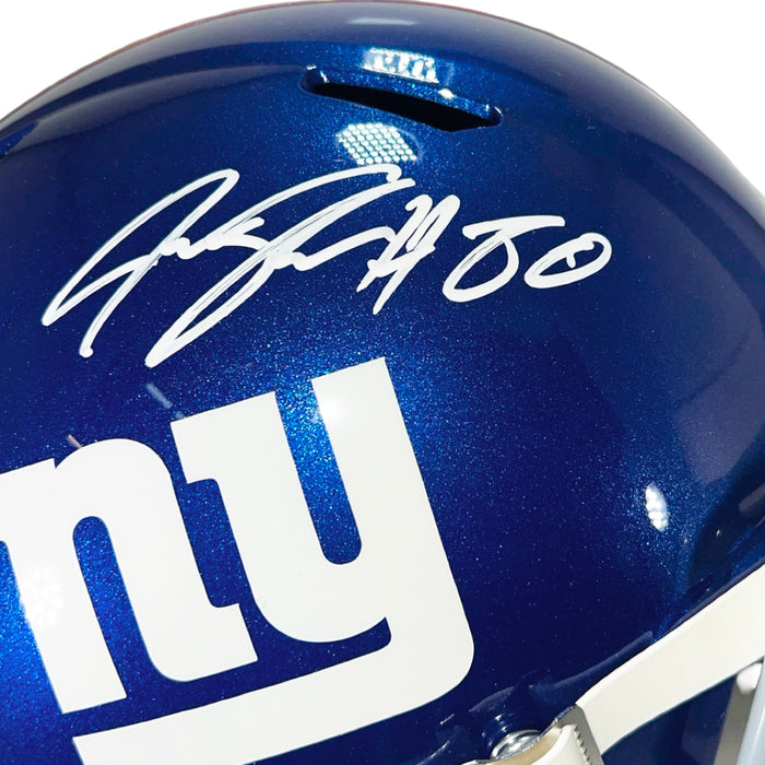 Jeremy Shockey Signed New York Giants Speed Full-Size Replica Football Helmet (Beckett)