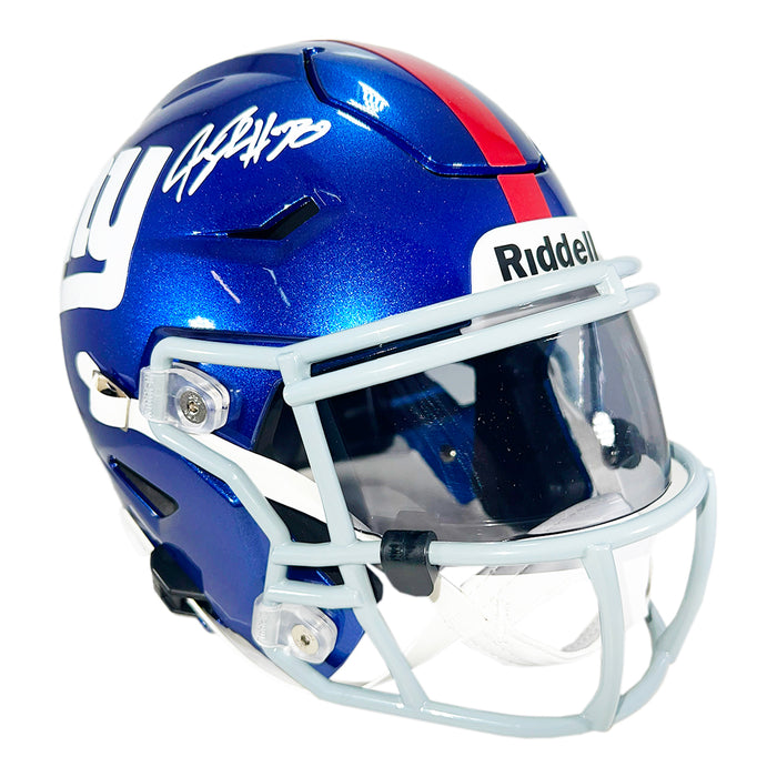 Jeremy Shockey Signed New York Giants Midi SpeedFlex Replica Football Helmet (Beckett)