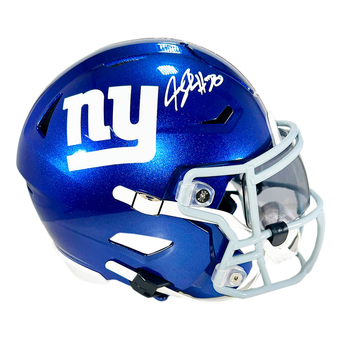 Jeremy Shockey Signed New York Giants Midi SpeedFlex Replica Football Helmet (Beckett)
