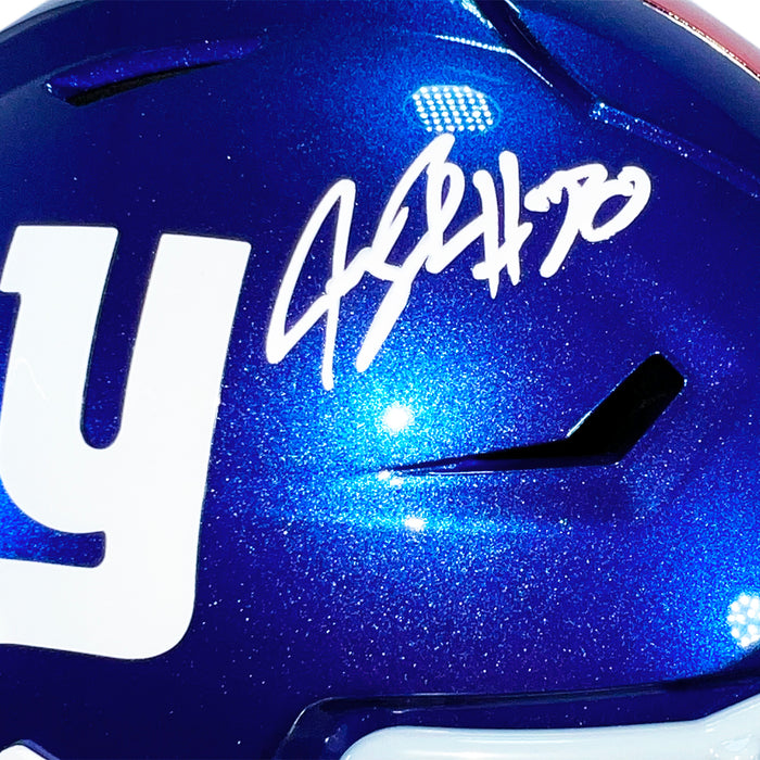 Jeremy Shockey Signed New York Giants Midi SpeedFlex Replica Football Helmet (Beckett)