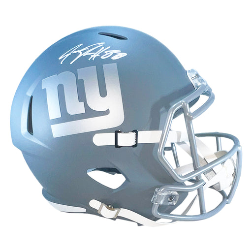 Jeremy Shockey Signed New York Giants Slate Alternate Speed Full-Size Replica Football Helmet (Beckett)