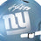 Jeremy Shockey Signed New York Giants Slate Alternate Speed Full-Size Replica Football Helmet (Beckett)