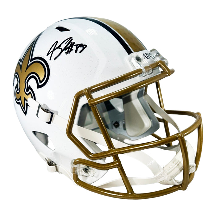 Jeremy Shockey Signed New Orleans Saints Alt 2025 Speed Full-Size Replica Football Helmet (Beckett)