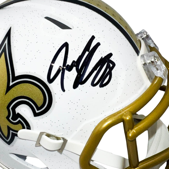 Jeremy Shockey Signed New Orleans Saints Alt 2025 Speed Mini Football Helmet (Beckett)