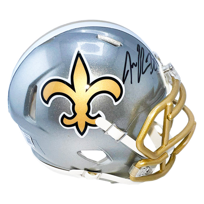 Jeremy Shockey Signed New Orleans Saints Flash Mini Football Helmet (Beckett)