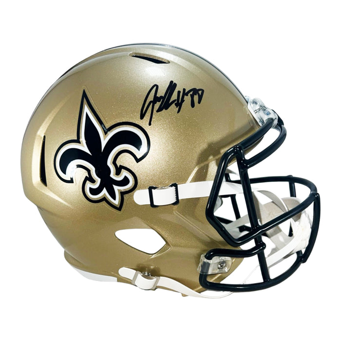 Jeremy Shockey Signed New Orleans Saints Speed Full-Size Replica Football Helmet (Beckett)