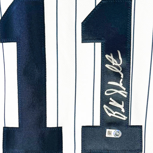 Bucky Showalter Signed New York Pinstripe Baseball Jersey (MLB)