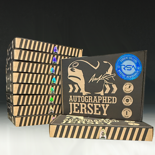 2025 Current Signed Football Mystery Jersey – 10 Box Case – Series II