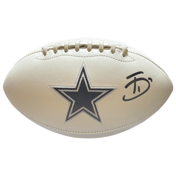 Trevon Diggs Signed Dallas Cowboys Logo Football (JSA) - RSA