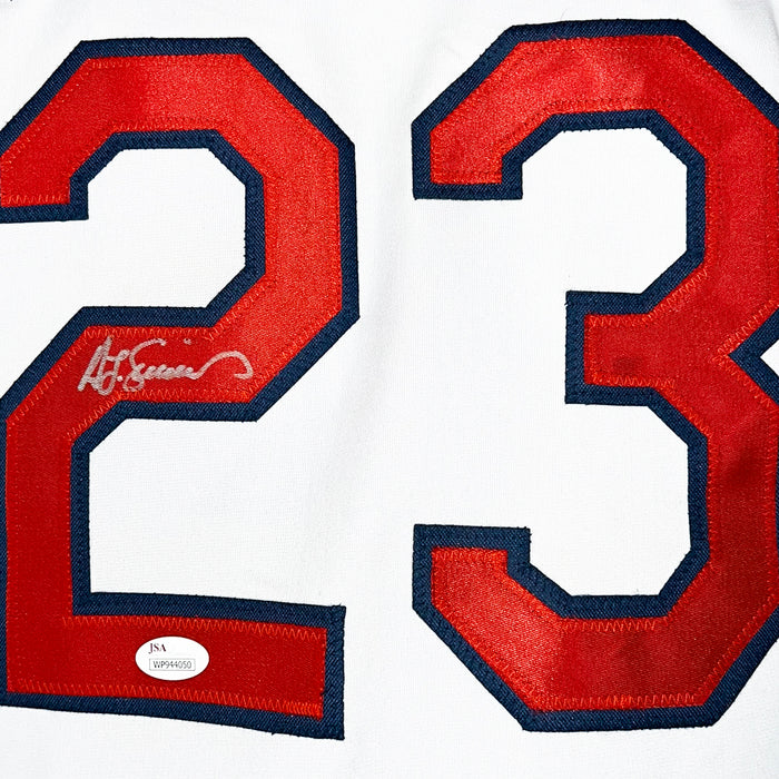 Ted Simmons Signed St Louis White Baseball Jersey (JSA)