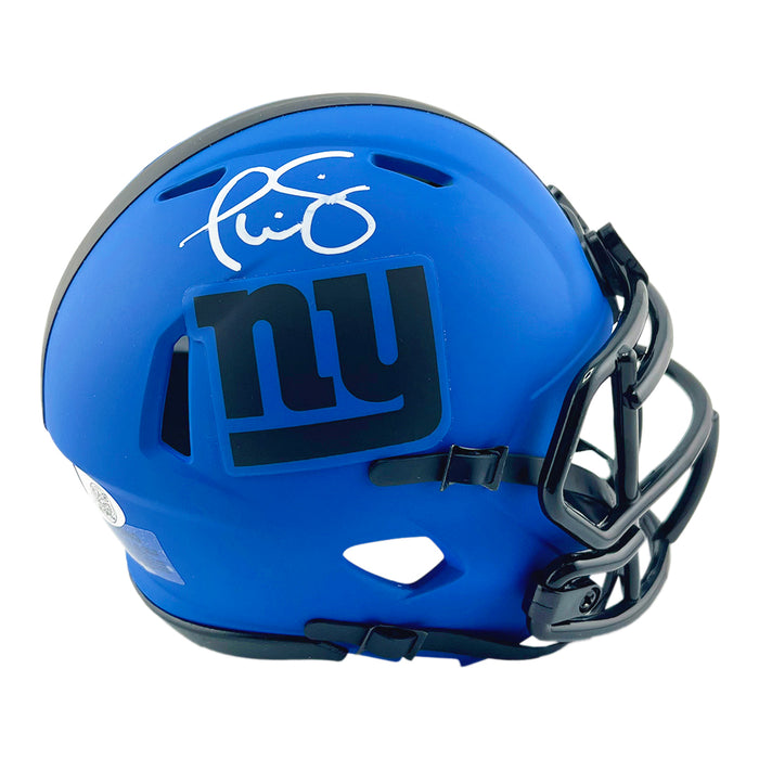 Phil Simms Signed New York Giants Rave Mini Football Helmet (JSA)