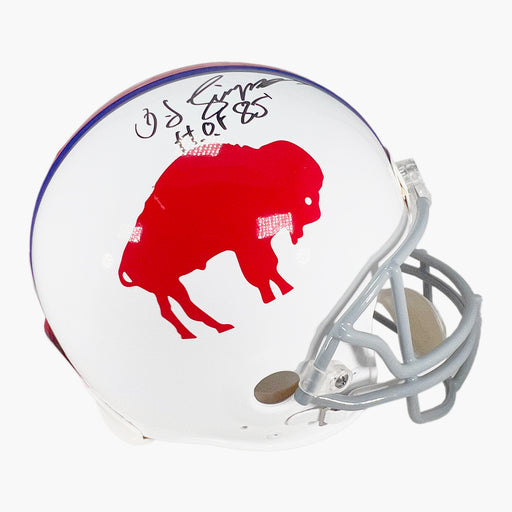 OJ Simpson Signed HOF 85 Inscription Buffalo Bills 1965-73 Throwback Authentic Full-Size Football Helmet (JSA)