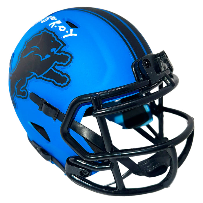 Billy Sims Signed 80 ROY Detroit Lions Rave Mini Football Helmet (JSA)