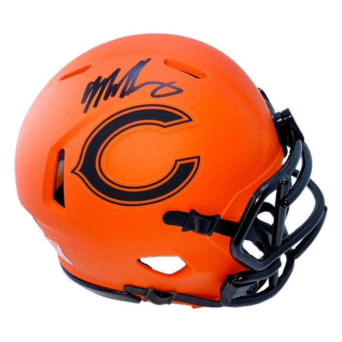 Mike Singletary Signed Chicago Bears Rave Mini Football Helmet (JSA)