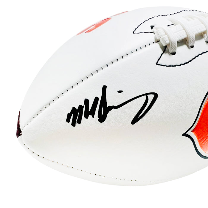 Mike Singletary Signed Chicago Bears Official NFL Team Logo Football (JSA)