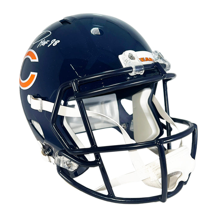 Mike Singletary Signed HOF 98 Chicago Speed Full-Size Replica Football Helmet (Beckett)