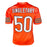 Mike Singletary Signed HOF 98 Inscription Chicago Orange Football Jersey (JSA)