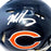 Mike Singletary Signed White Ink Chicago Bears Speed Mini Football Helmet (Beckett)
