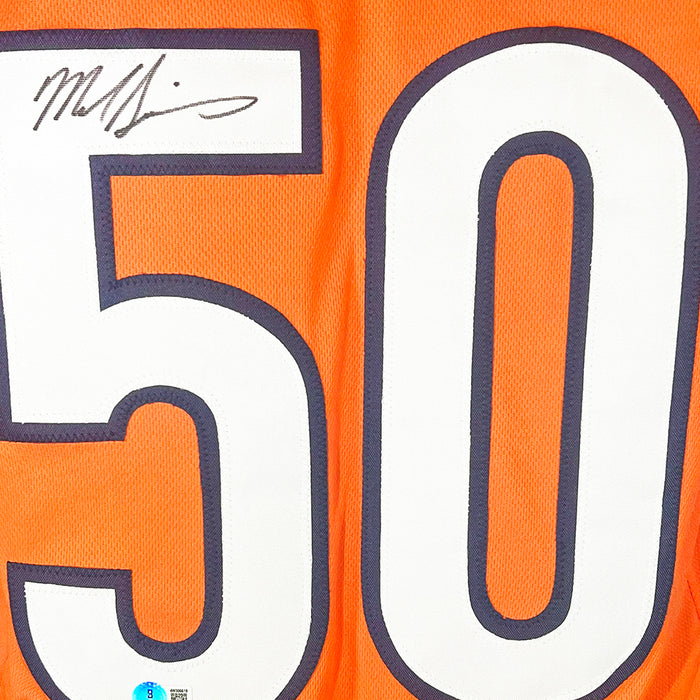 Mike Singletary Signed Chicago Orange Football Jersey (JSA)