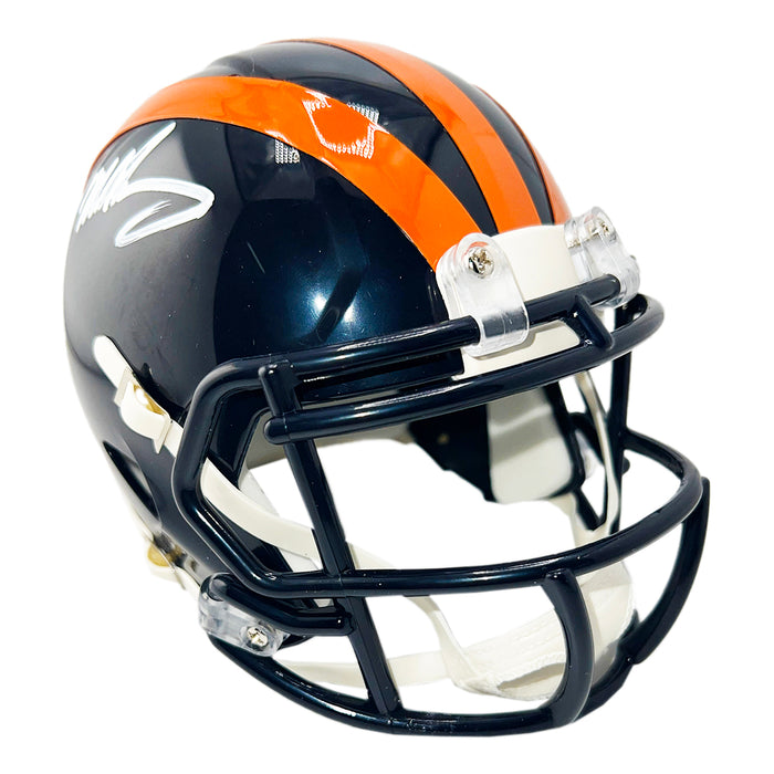 Mike Singletary Signed Chicago Bears Throwback 1936 Speed Mini Football Helmet (Beckett)