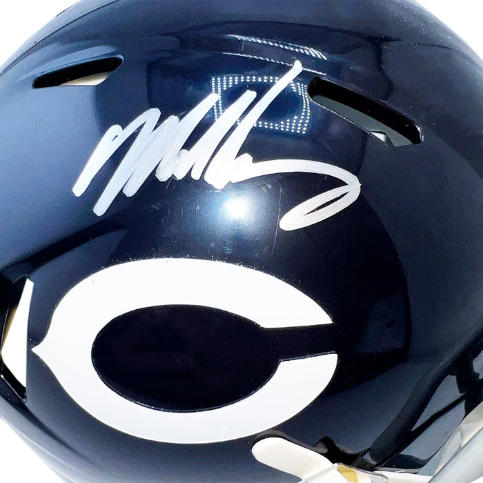 Mike Singletary Signed Chicago Bears Throwback 62-73 Speed Mini Football Helmet (JSA)