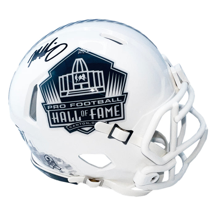 Mike Singletary Signed Hall of Fame Salute to Service 2024 Mini Football Helmet (Beckett)