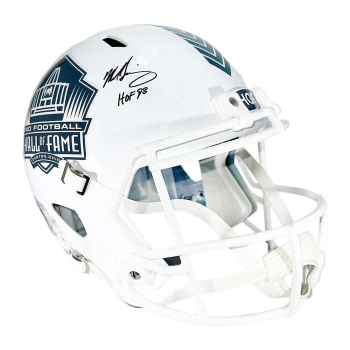 Brian Urlacher Mike Singletary Signed Hall of Fame Salute to Service 2024 Full-Size Replica Football Helmet (Beckett)