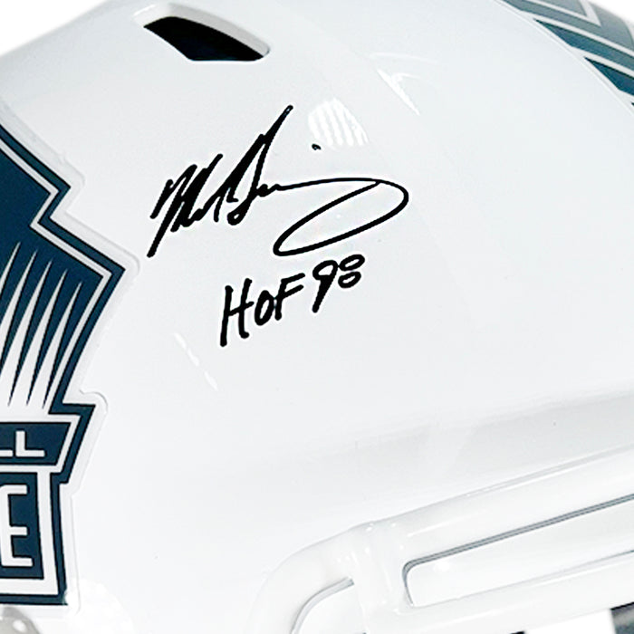 Brian Urlacher Mike Singletary Signed Hall of Fame Salute to Service 2024 Full-Size Replica Football Helmet (Beckett)