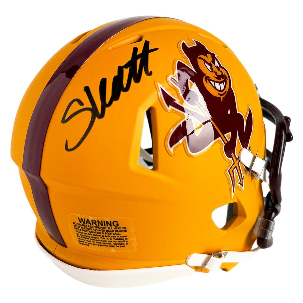 Cameron Skattebo Signed Arizona State Sun Devils 2026 Speed Mini Football Helmet (JSA)