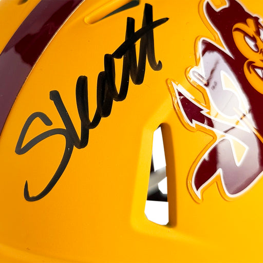 Cameron Skattebo Signed Arizona State Sun Devils 2026 Speed Mini Football Helmet (JSA)