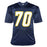 Rashawn Slater Signed Los Angeles Navy Football Jersey (Beckett)