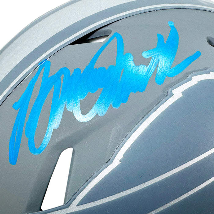 bruce smith autographed mini helmet Bruce Smith Signed Buffalo Bills Slate Alternate Speed Mini Football H — RSA