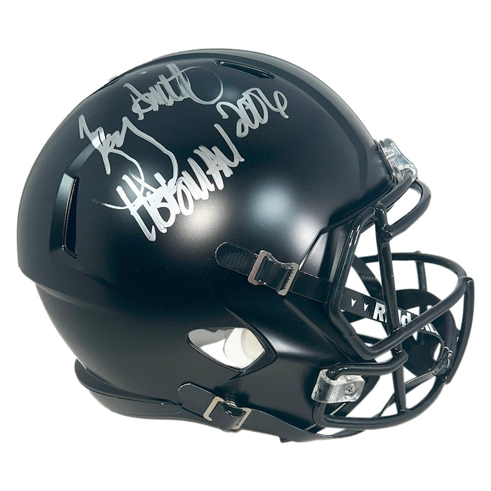Troy Smith Signed Heisman 2006 Inscription Ohio State Buckeyes Alt Speed Full-Size Replica Football Helmet (JSA)
