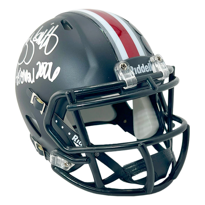 Troy Smith Signed HT 06 Inscription Ohio State Buckeyes Speed Mini Football Helmet (JSA)